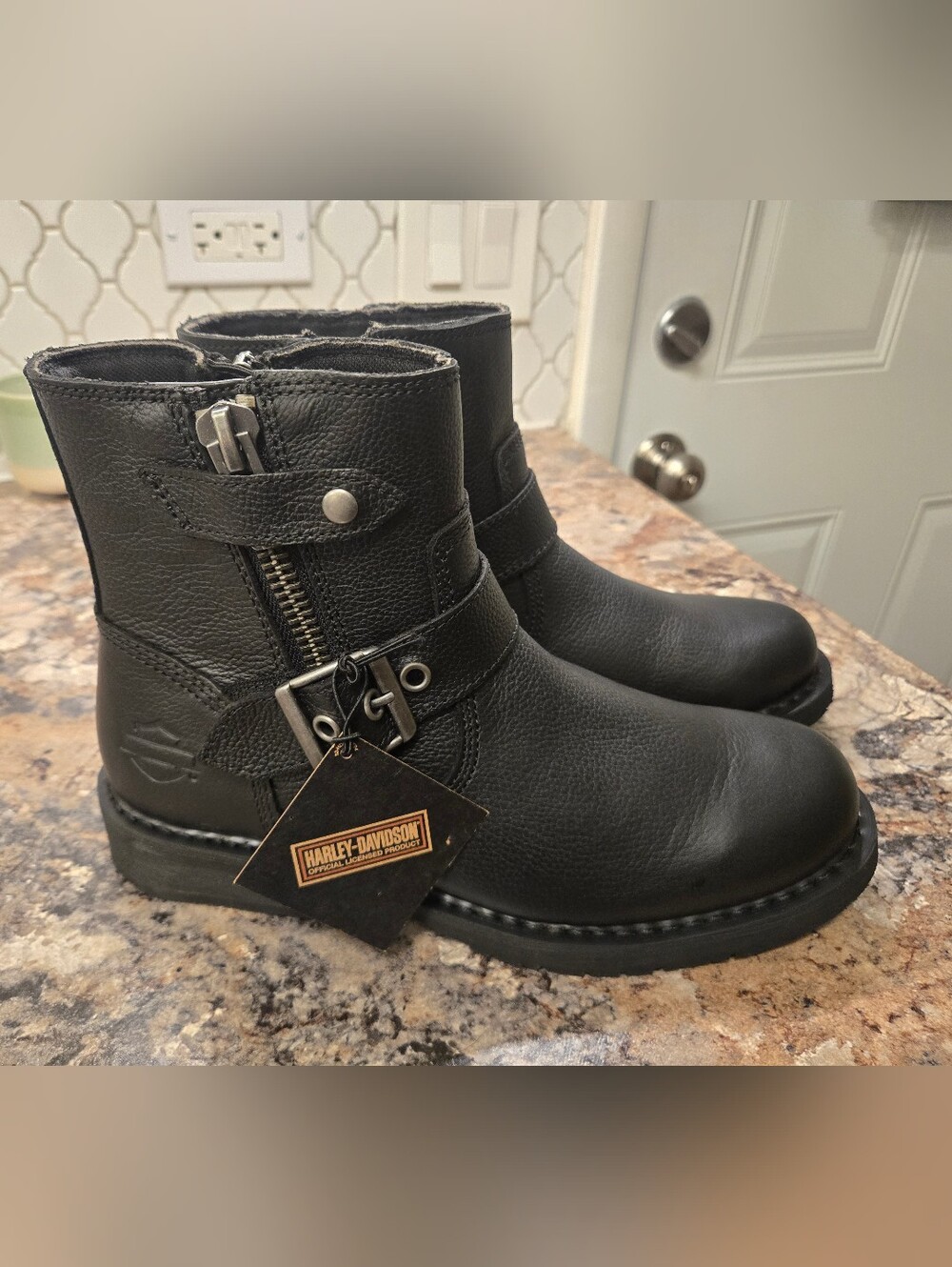 Harley Davidson Addie Zip Motorcycle Boots
